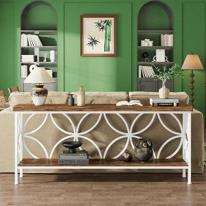 ORRD Long Sofa Table Behind Couch, Entry Console Table - 1 of 4