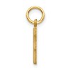 Black Bow Jewelry 14k Yellow Gold, Julia Collection, Small Satin Block Initial F Pendant - 2 of 4