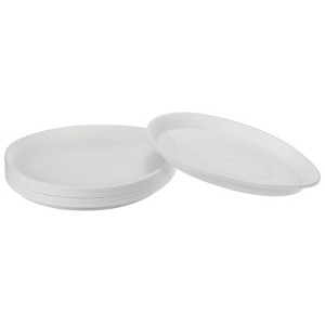 Unique Bargains Plastic Round Home Decor Plant Saucers for Garden Potted 8 Pcs - 1 of 4