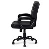 Simple Relax Adjustable Height Office Chair with Padded Armrests, Black - 3 of 4
