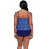 Trimshaper Women's Rachel 5 Tier Ruffle Tankini Swimsuit Top - 3 of 3