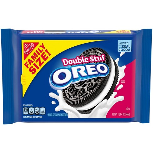 Oreo Double Stuf Chocolate Sandwich Cookies Family Size oz Target