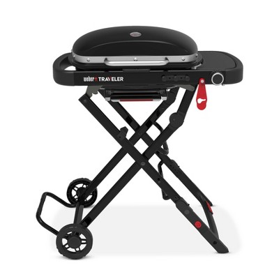 Weber 11000 btu Traveler Compact Portable Grill Model #1500460 Black
