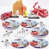 Hachikiko Firetruck and Dog Plates Napkins Set,Fire Station Dinner Plates Spotted Dogs Napkins Disposable Tableware Fire Truck Birthday Decorations - 4 of 4