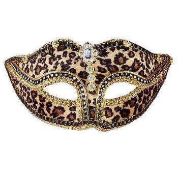 Forum Novelties Adult Bejeweled Leopard Mask