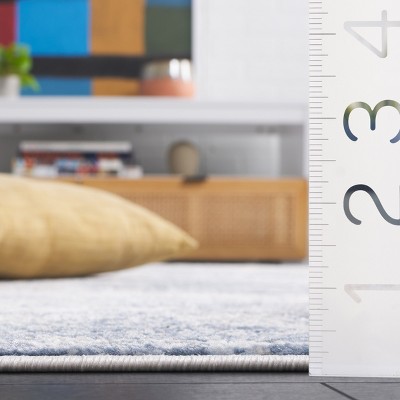 Amelia Grey and Blue 9' x 12' Abstract Synthetic Rug