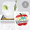 Big Dot of Happiness Teacher Retirement - Funny Happy Retirement Party Decorations - Drink Coasters - Set of 6 - 2 of 4