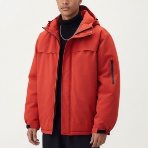 Anna-Kaci Men's Hooded Zip Front Jacket with Long Sleeves and