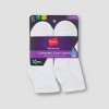 Hanes Premium 6 Pack Women's Cushioned Ankle Socks - White 8-12 - image 2 of 2