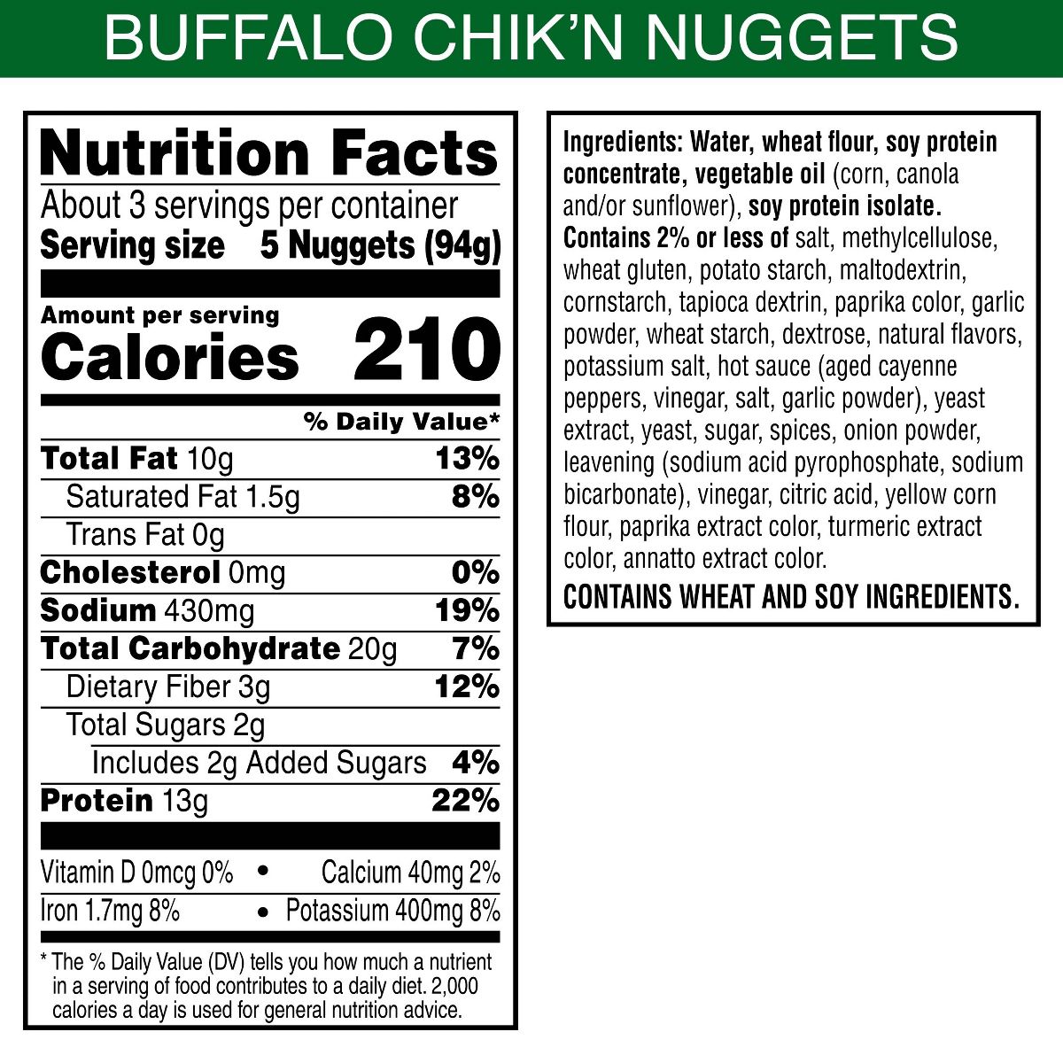 MorningStar Farms Veggitizers Frozen Plant-Based Chik'n Nuggets Buffalo - 10.5oz - thumbnail 6