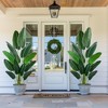 MaseiKar Artificial Bird of Paradise Plant 6 Ft Tall Fake Banana Leaf Plant for Indoors and Outdoors, Faux Palm Tree with Plastic Pot for Home Decor - 3 of 4