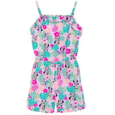 Disney Minnie Mouse Girls Sleeveless Romper Toddler : Target