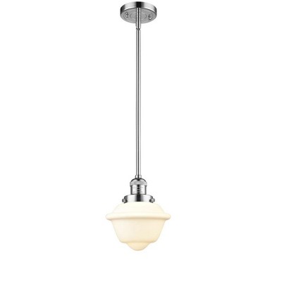 Oxford - 1 Light Stem Hung Mini Pendant In Traditional Style-8 Inches Tall and 7.5 Inches Wide