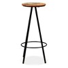vidaXL Bar Stool Set of 4 Varied Reclaimed Wood Standard Industrial - 2 of 2