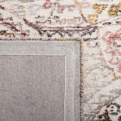 Safavieh Classy-Casual Ivory & Red Hand-Tufted Wool Square Rug