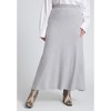 ELOQUII Women's Plus Size Flared Sweater Maxi Skirt - 3 of 4