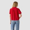 Levi's® Women's Lea Short Sleeve Slim Blouse - True Red Ditsy Floral - 2 of 2