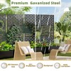 PexFix 72 in. H x 47 in. W Black Metal Rectangle Wall Planter Box with Trellis for Climbing Plants - 4 of 4