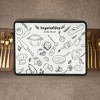 Unique Bargains Dish Drying Mat White Black 15.75"x11.81" - 2 of 4