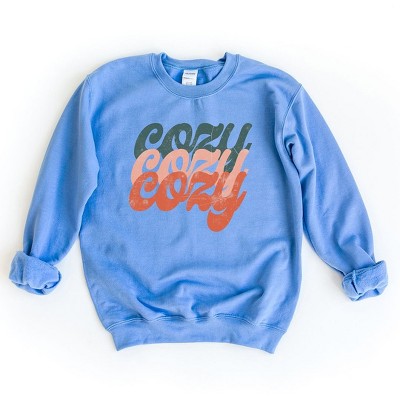 Simply Sage Market Women's Graphic Sweatshirt Retro Cozy Stacked Colorful