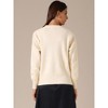 INSPIRE CHIC Women's Knit Button Down Long Sleeve Cardigan Sweater - 4 of 4