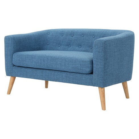 Baby blue loveseat 2025