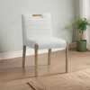 Meridian Furniture,Aimee Vegan Leather Dining Side Chair, Set of 2 - 2 of 4