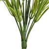 Vickerman 19" Artificial Green Mini Wild Flower Bush, Set of 3 - 4 of 4
