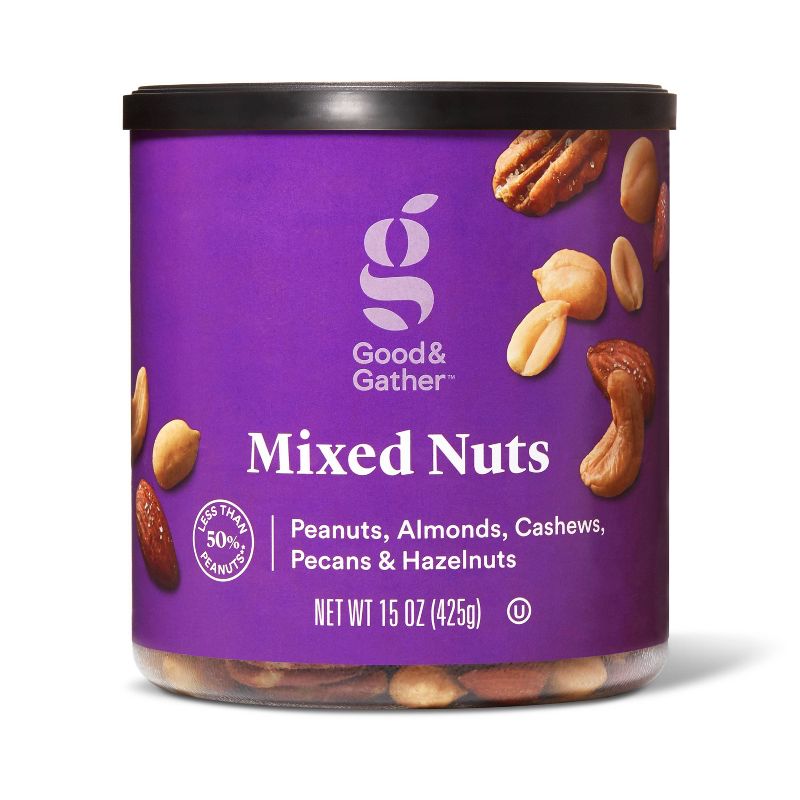 Mixed Nuts with Peanuts - 15oz - Good &#38; Gather&#8482;, 1 of 5