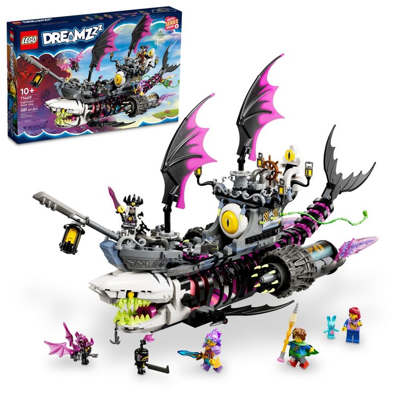 LEGO DREAMZzz Nightmare Shark Ship from New TV Show Building Toy Set 71469, 1 of 8