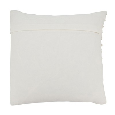 Artisan Blue and White Cotton Woven Throw Pillow