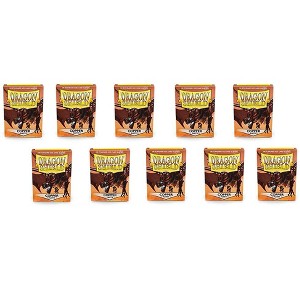 Dragon Shield 10 Packs Dragon Shield Matte Copper Standard Size 100 ct Card Sleeves Display Case - 1 of 4