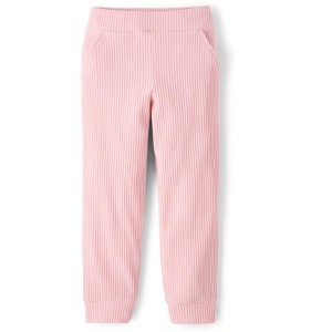 The Children's Place Girls Active Plush Rib Jogger Pants - 1 of 3