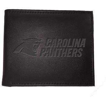 Evergreen Carolina Panthers Bi Fold Leather Wallet