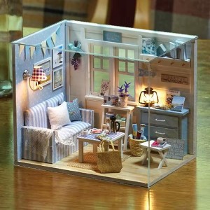 Wizardi Fresh Sunshine Dollhouse Kit - Miniature Wizardi Roombox
