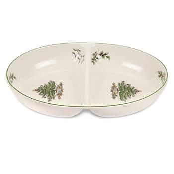 Spode Christmas Tree Divided Dish - 11.5 Inch