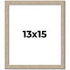 PosterPalooza | 13x15 Thin Barnwood Picture Frame, UV Acrylic, 2 Finishes - Grey and Black - 2 of 4
