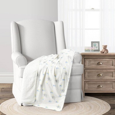 Lush Décor Soft Faux Shearling Baby Blanket