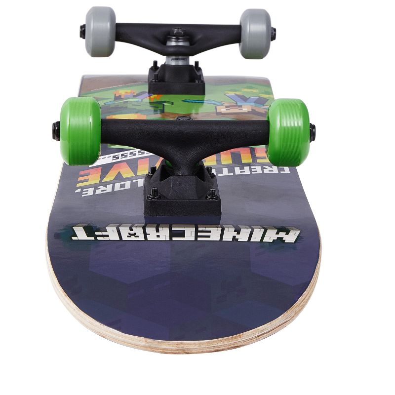 Minecraft 31" Skateboard with Non-slip grip tape, ABEC 5 bearings, 5 of 6