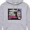 Men's - Pretty in Pink - Duckie & Blane Graphic Fleece Pullover Hoodie - 2 of 4