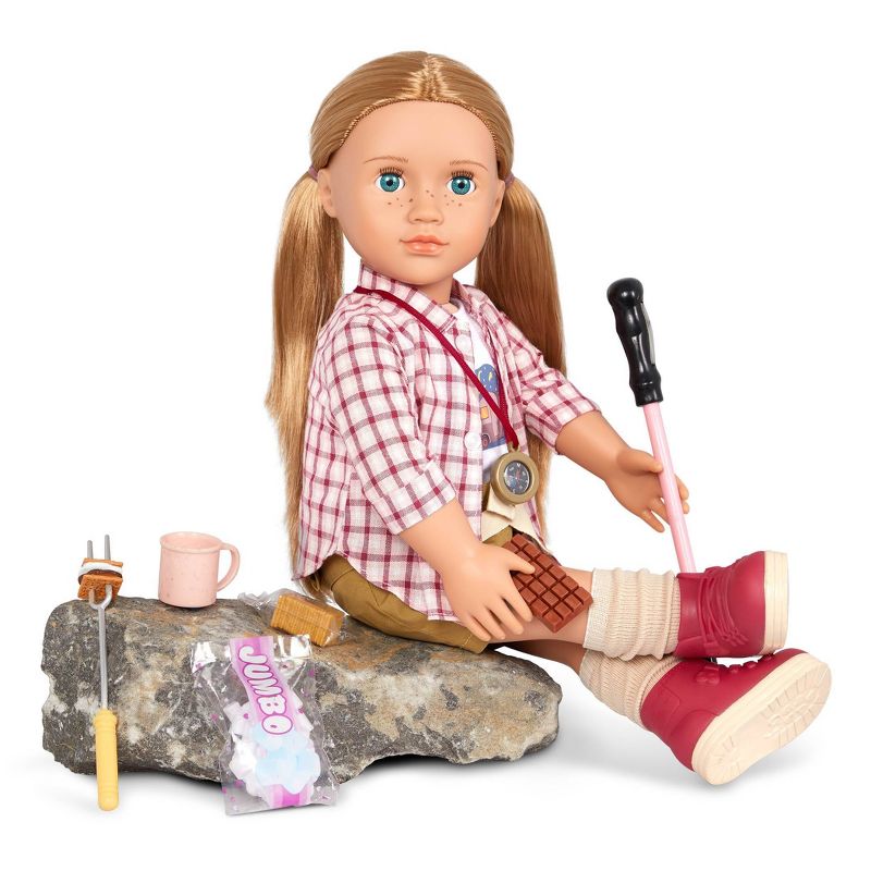 Our Generation Shannon Posable 18&#34; Camping Doll &#38; Storybook, 3 of 8