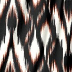 black ikat print