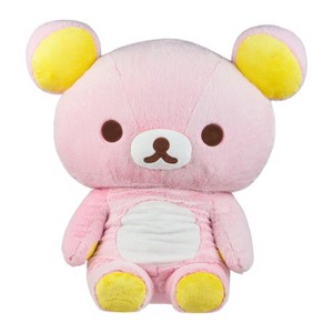 Rilakkuma San-X Original Long Pile Sherbet Series JUMBO Plush - Soft Pink - 1 of 4