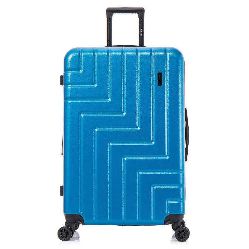 DUKAP Zahav Lightweight Hardside Large Checked Spinner Suitcase - Teal, 3 of 19