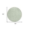 Mint Green Artichoke Green And Ivory Geometric Washable Indoor Outdoor Area Rug - 3 of 4