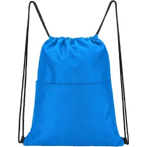 Hachikiko Drawstring Backpack Water Resistant String Bag Sports Sackpack Gym Sack with Side Pocket for Men Women - 1 of 4