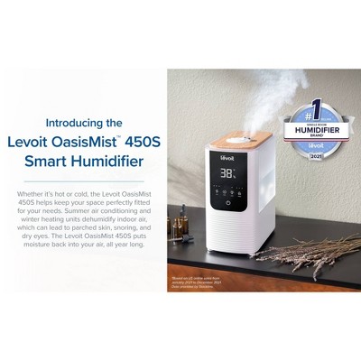 Levoit 4.5L Oasis Mist Smart Humidifier: Ultrasonic, Warm & Cool Mist, Bedroom Use, 300-500 sq. ft., No Filter Needed — detail 6