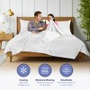 Kickoff Home Viscose from Bamboo Sheets Set 300 Thread Count 100% Organic Bamboo Viscose Cooling Bedding Sheets Hot Sleepers, Flat, Fitted, Pillowcase - 3 of 4