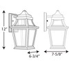 Progress Lighting Endorse 1-Light Outdoor Wall Lantern in Black with Clear Beveled Glass Shade - 2 of 4