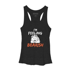 Women's Design By Humans I'm Feeling Bearish By MadderTees Racerback Tank Top - 1 of 2